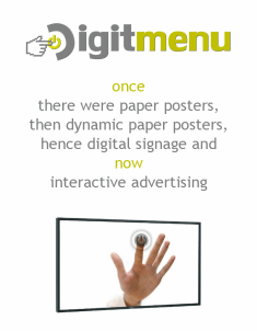 Digitmenu - interactive digital signage