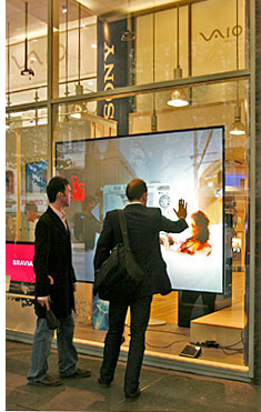 vetrina interattiva Sony